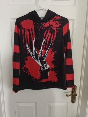 Nightmare On Elm Street Freddy Krueger Striped Hoodie